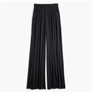 NWT J.Crew Collection BLACK Pull On Wide Leg Pants Size 14